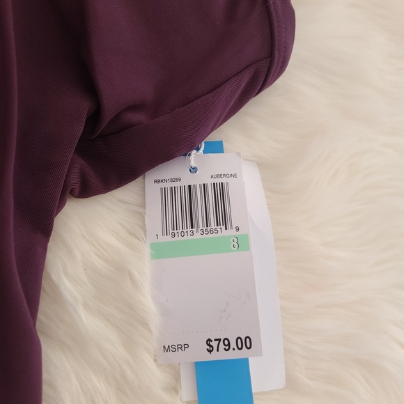 Bleu by Rod Beattie Plunge Push-Up Tankini Top, burgundy, size 8 - Picture 5 of 5